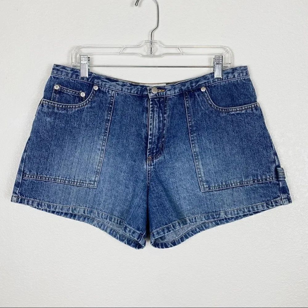Vintage y2k Canyon River Blues High Rise Denim Carpenter Shorts